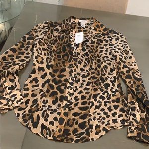 Animal print blouse
